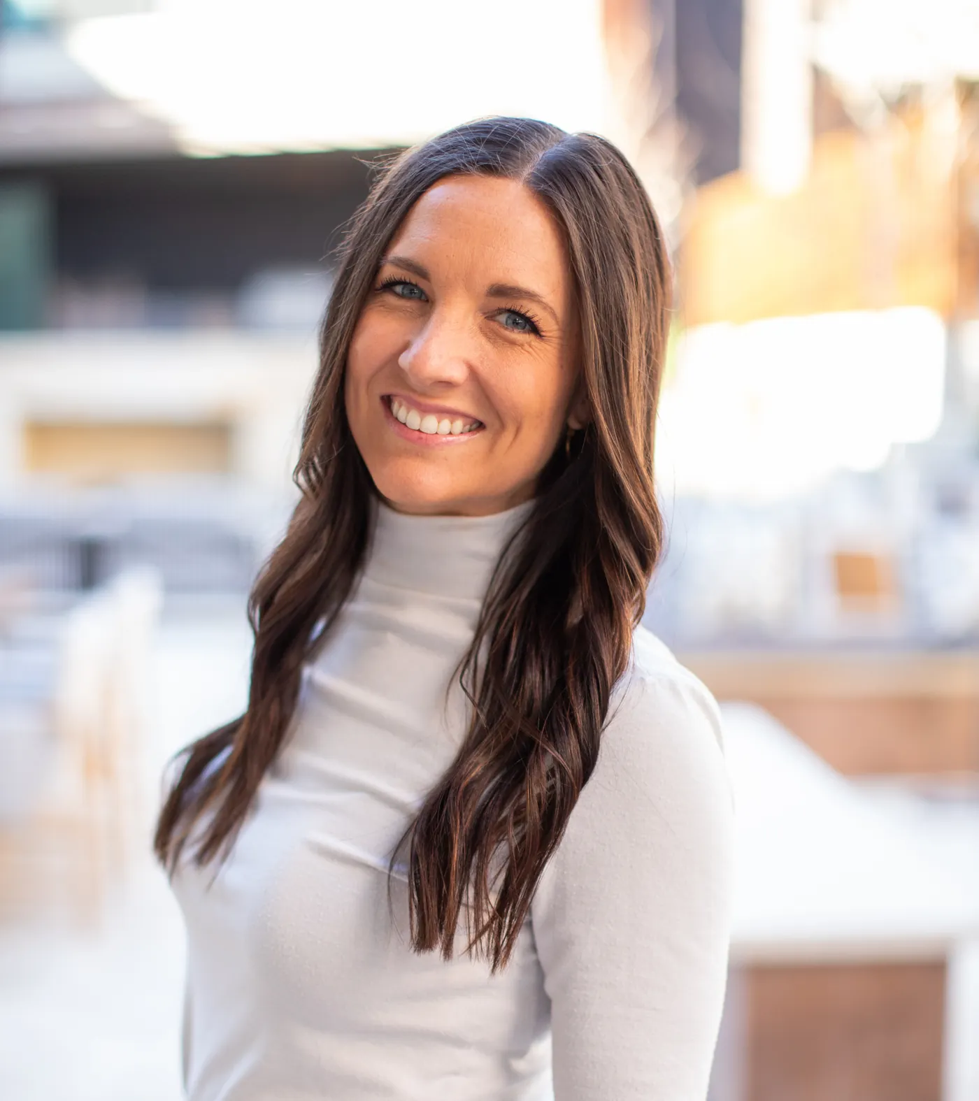 Mallory Robinson smiling outdoors